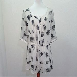 Club Monaco 100% Silk Mini Dress Size 6